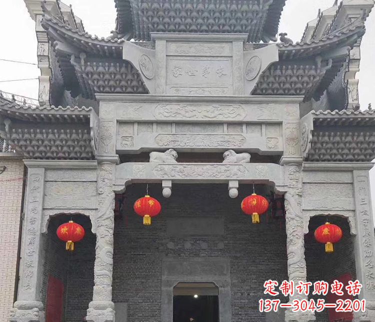 福州中领雕塑：专业定制牌坊石雕