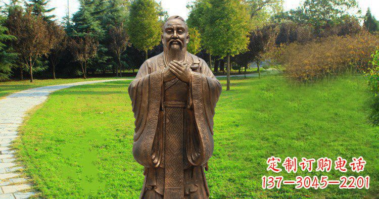 福州传承中国历史文化,具有永恒魅力的孔子公园铜雕