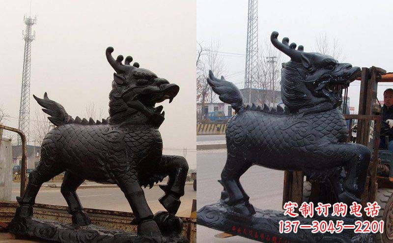 福州艺术精灵---麒麟神兽铜雕