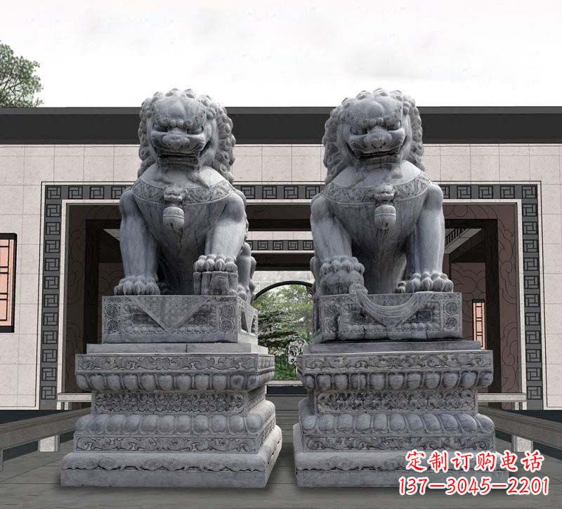福州青石传统狮子石雕,引领传统艺术气息
