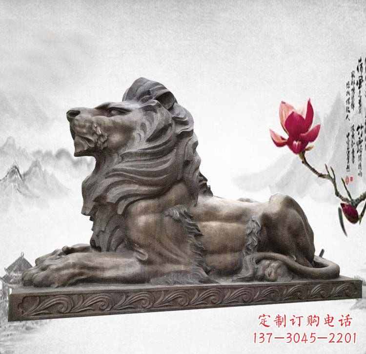 福州经典西洋欧式铜雕狮子