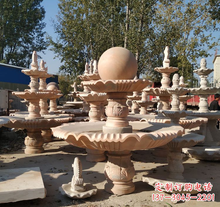 福州中领雕塑砂岩喷泉雕塑