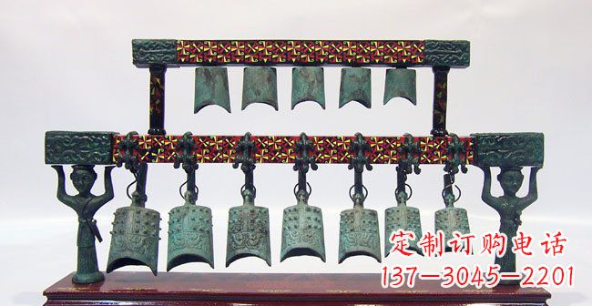 福州青铜编钟古代乐器雕塑
