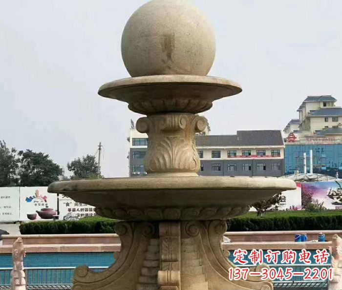 福州引领时尚的砂岩大型喷泉雕塑