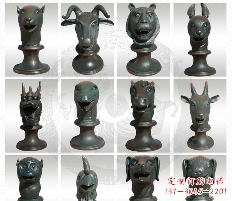 福州限量版十二生肖铜雕塑