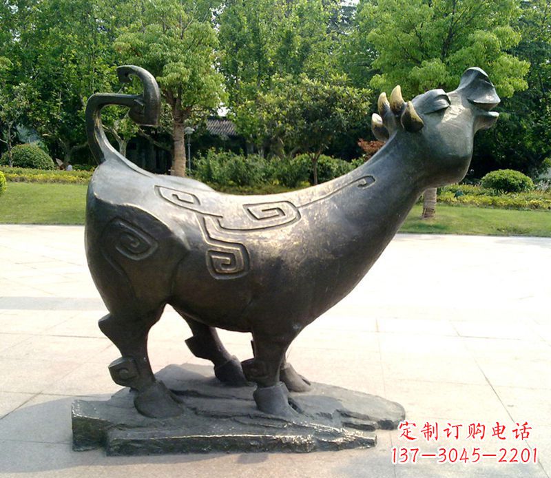 福州十二生肖铜雕塑,中领领先一步