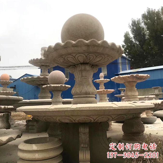 福州拥有祥和之美的玉石风水球雕塑