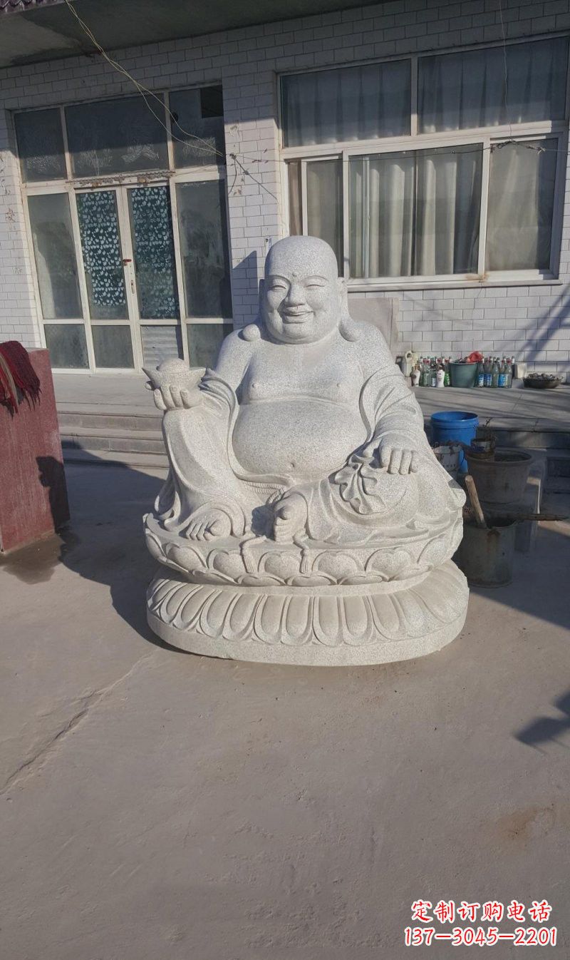 福州石雕坐式弥勒佛