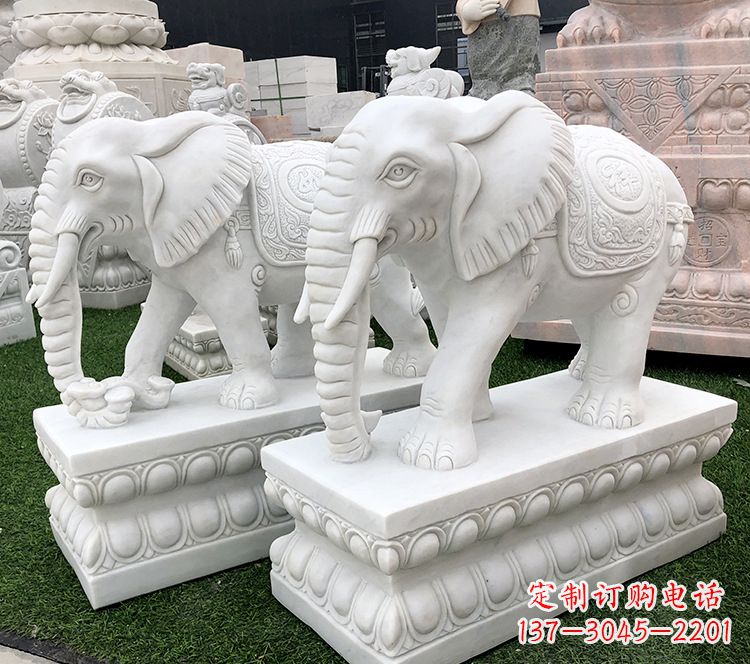 福州石浮雕大象