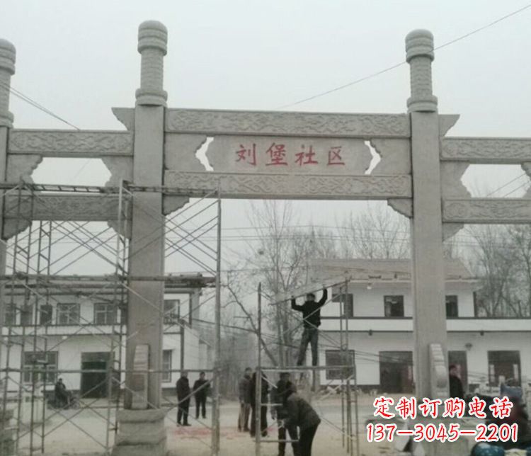 福州石牌坊道路石雕