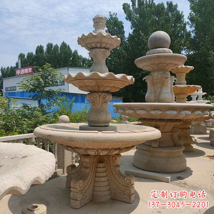 福州石喷泉 石雕刻
