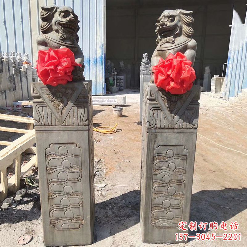 福州石狮子栓马桩