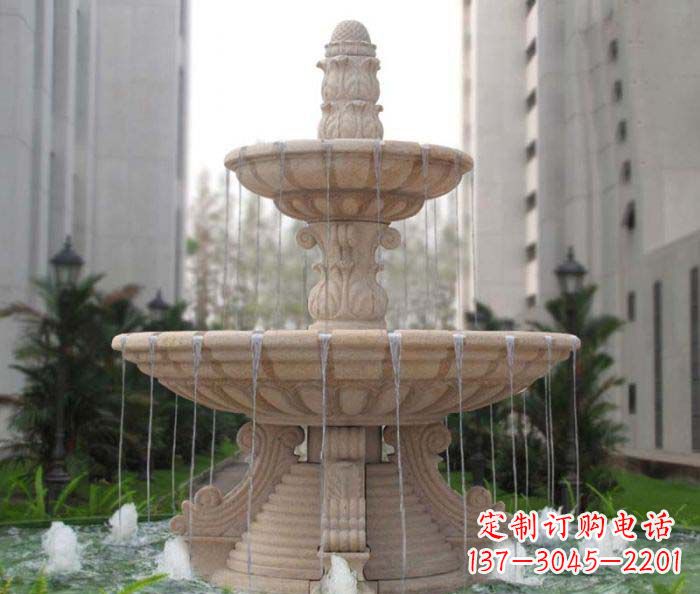 福州双层喷泉小区石雕