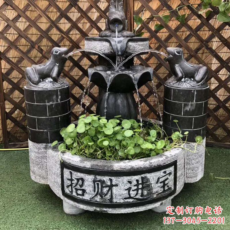 福州双层喷泉石雕