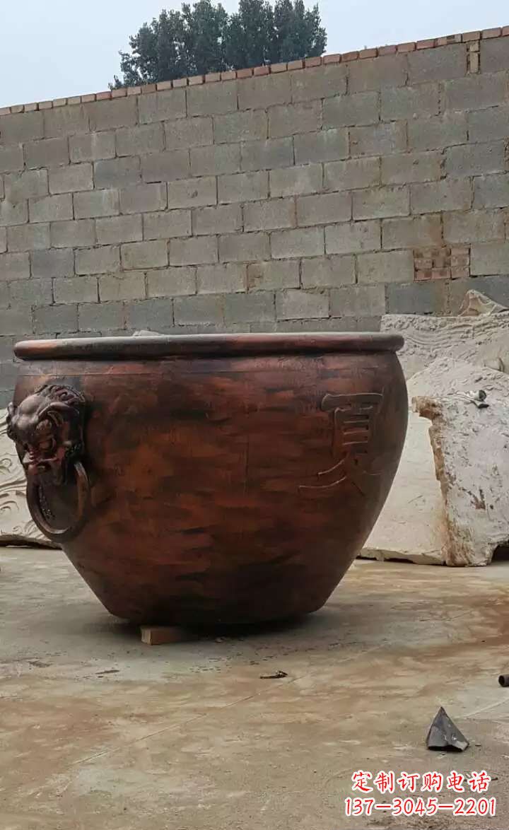 福州水缸铜雕