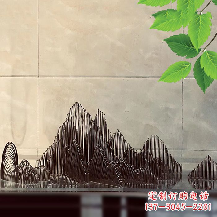 福州水景水池不锈钢假山雕塑