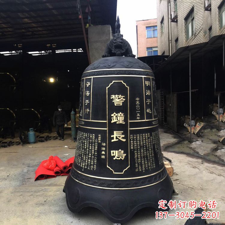 福州寺庙铜钟雕塑