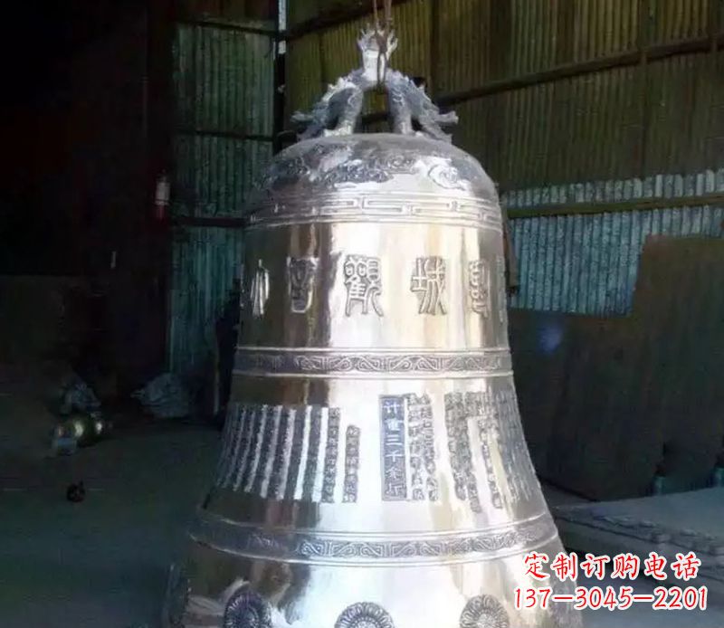 福州寺庙铸铁铜钟雕塑