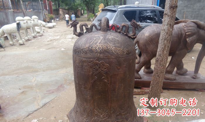 福州寺庙铸铜钟铜雕 (3)