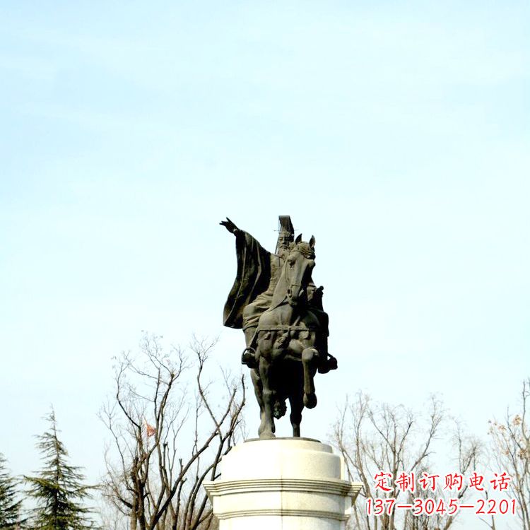 福州隋文帝杨坚铜雕塑像
