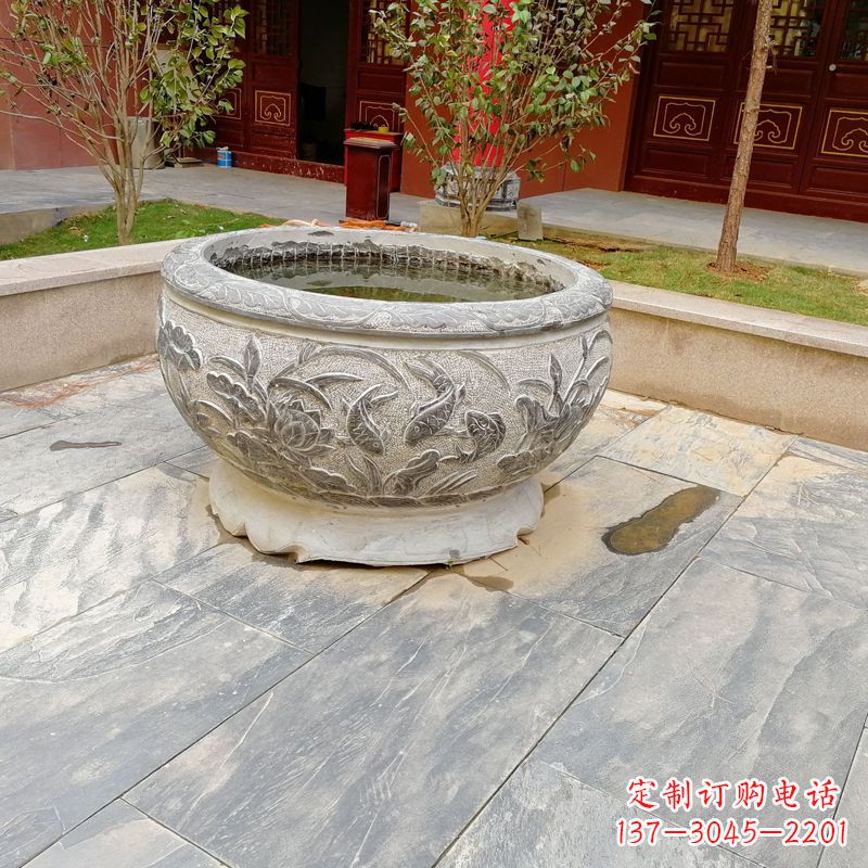 福州庭院水缸石雕
