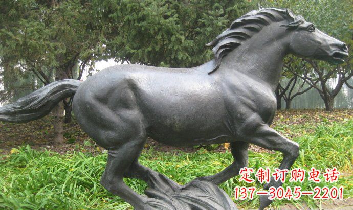 福州铜雕奔马公园动物雕塑