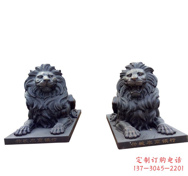 福州铜雕汇丰狮子 (2)