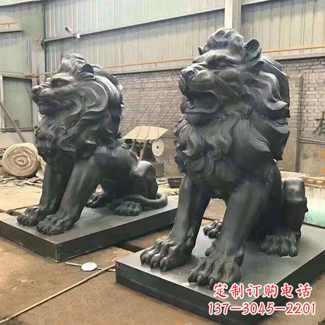 福州铜雕汇丰狮子