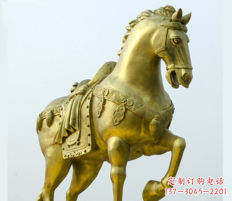 福州铜雕商场招财动物马雕塑