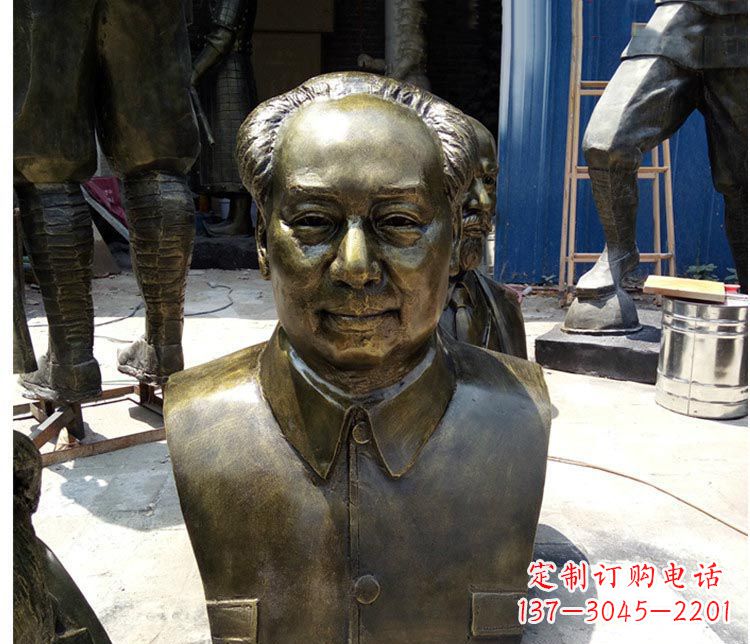 福州铜雕伟人毛主席胸像