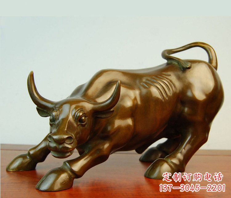 福州铜雕小区动物牛摆件