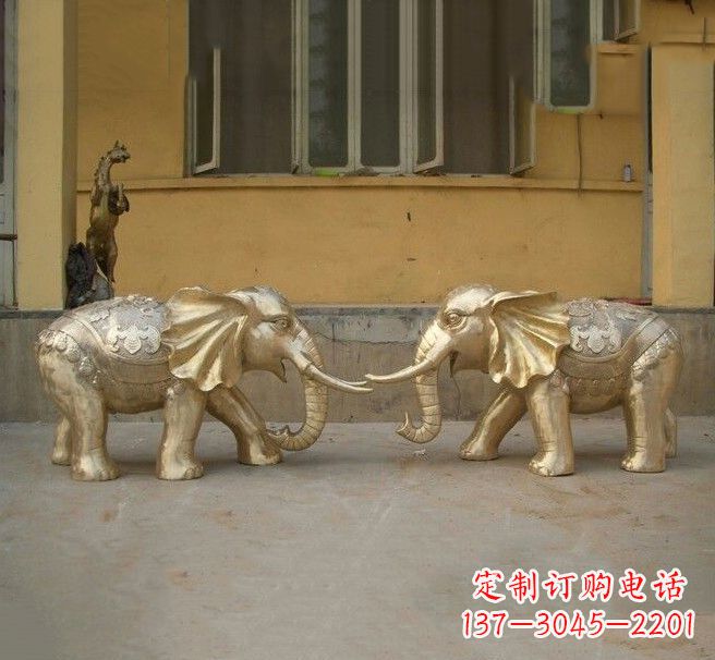 福州铜雕招财小象