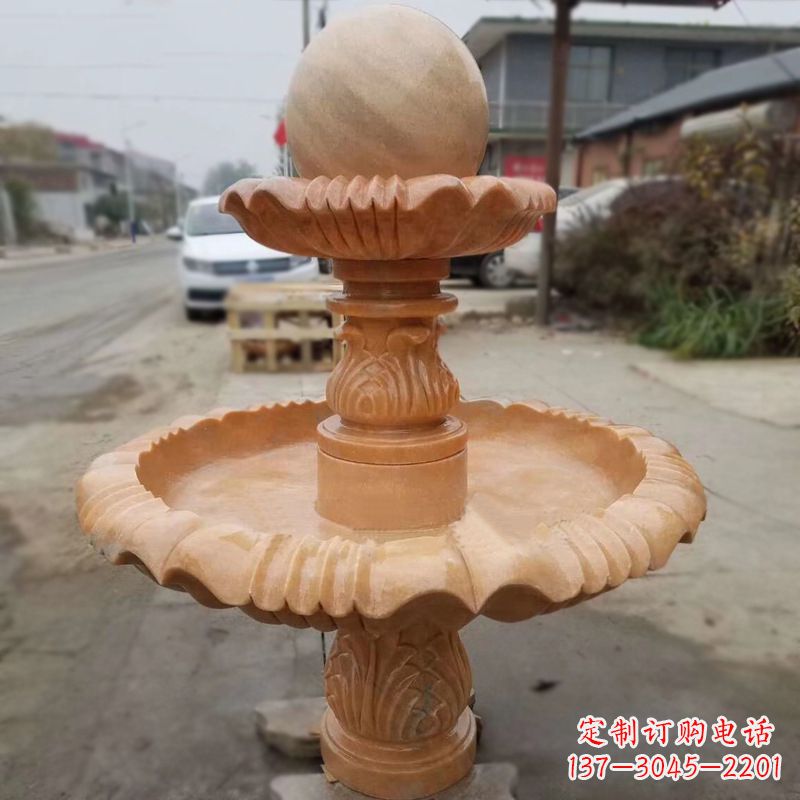 福州晚霞红风水球
