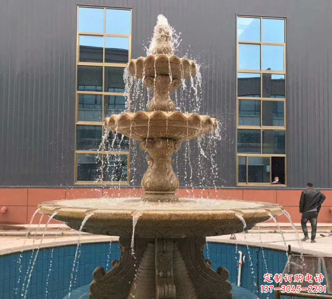 福州晚霞红三层音乐喷泉