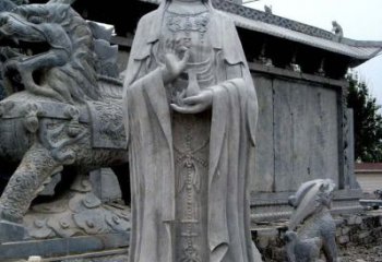 福州青石仿古观音雕像|传承古代神话传统