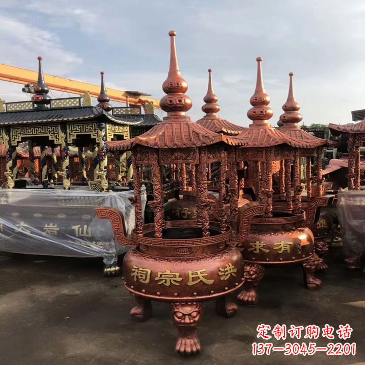 福州香炉铜雕