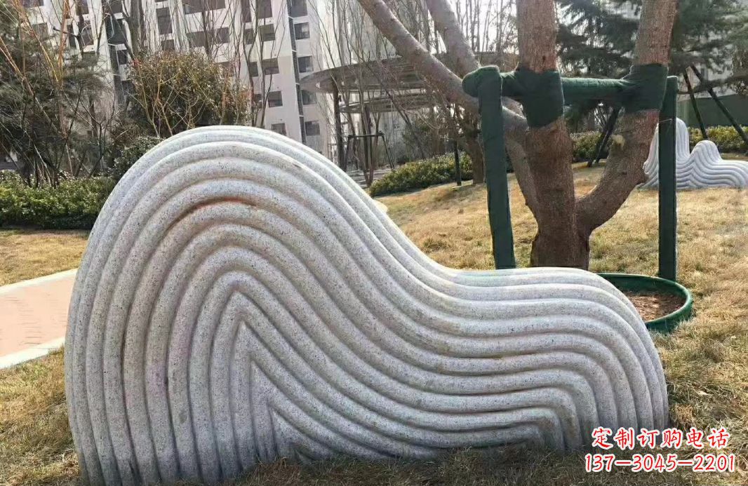 福州小区大理石纹理假山雕塑