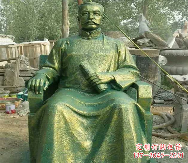 福州校园名人李大钊铜雕