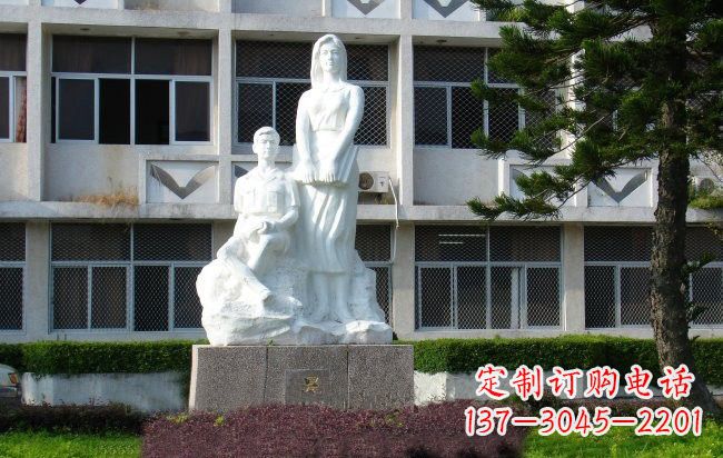 福州校园人物晨读的学生