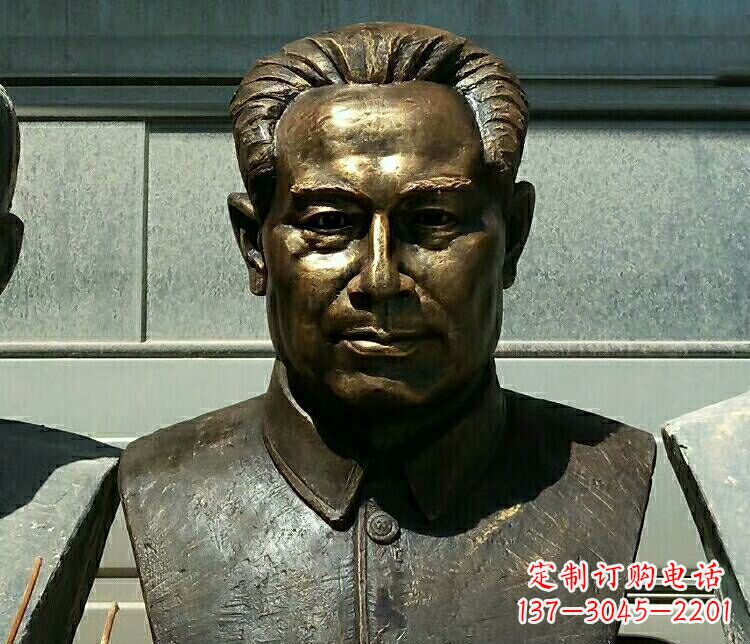 福州校园周恩来胸像铜雕
