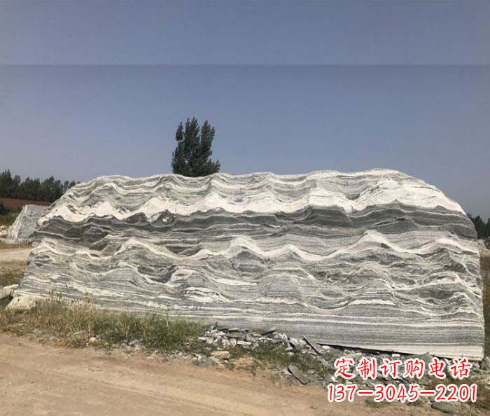 福州雪浪石假山公园景观石雕