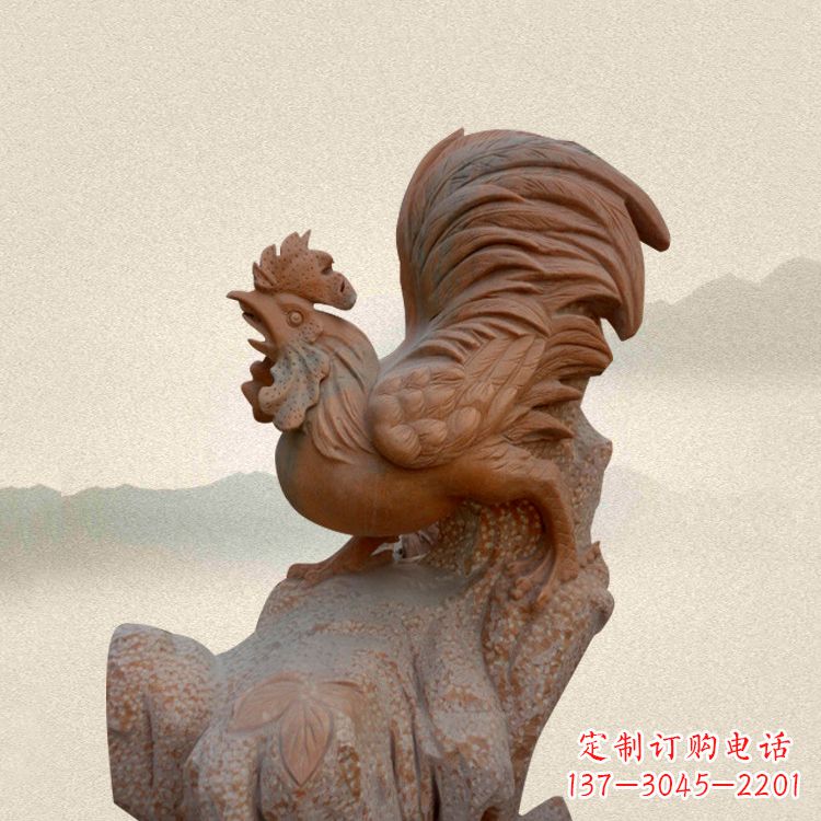 福州酉鸡景观石雕