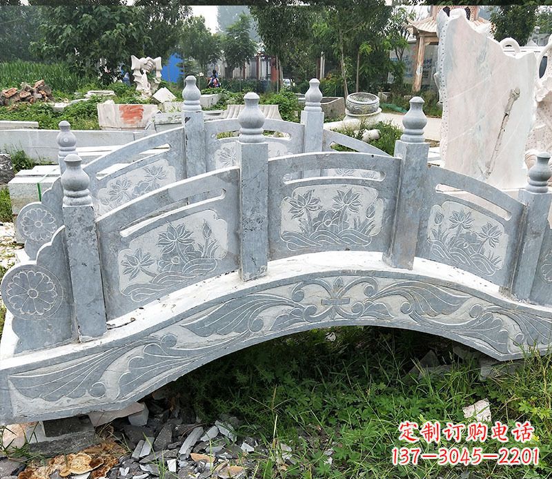 福州园林仿古石拱桥景观石雕 (3)