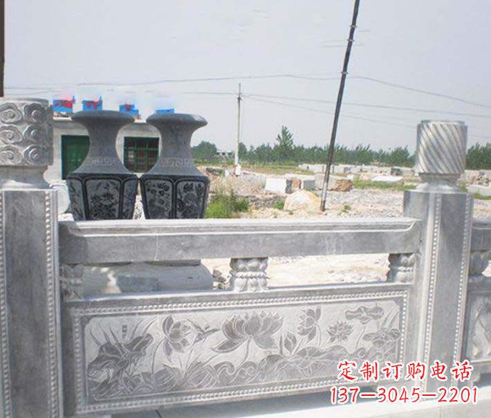 福州园林仿古石栏板景观石雕 (3)