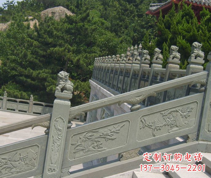 福州园林仿古石栏板景观石雕 (4)