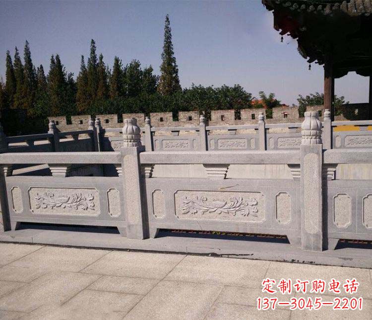 福州园林仿古石栏板景观石雕 (2)
