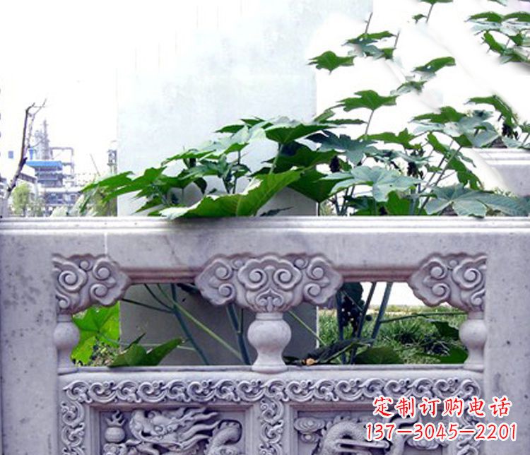 福州园林仿古石栏板景观石雕 (6)
