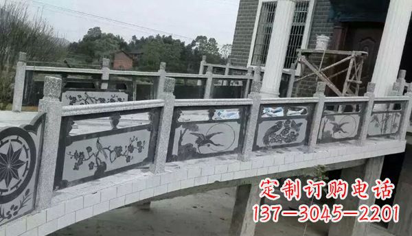 福州园林仿古石栏板景观石雕 (10)