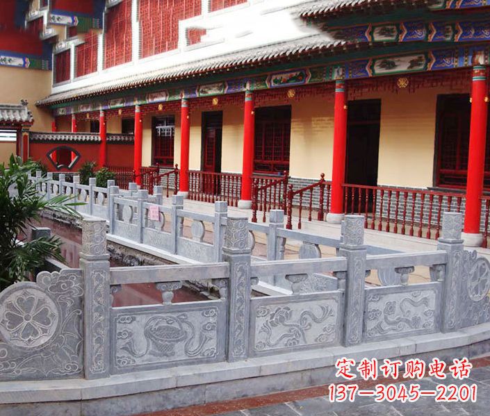 福州园林仿古石栏板景观石雕 (12)