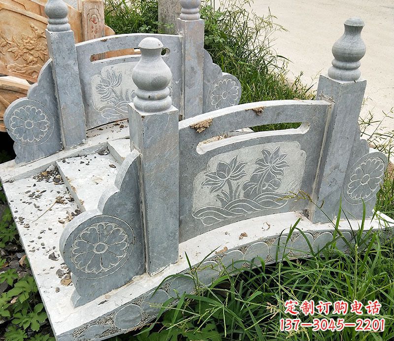 福州园林仿古石栏板景观石雕_1 (2)